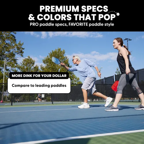 Vista 8 de Boulder Carbon Fiber Pickleball Paddle T700 Carbon Fiber USAPA Approved, with Honeycomb Polymer Core Pickleball Racket for Beginner &