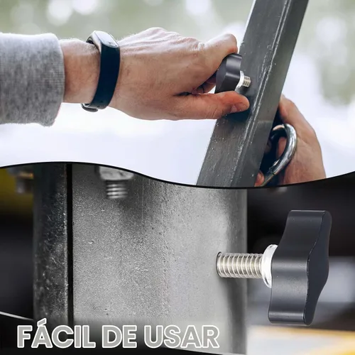 Vista 5 de Tandefio - Perno de perilla de alas de 1/4"-20 x 1", 16 unidades, tornillo de pulgar inoxidable aleación de aluminio