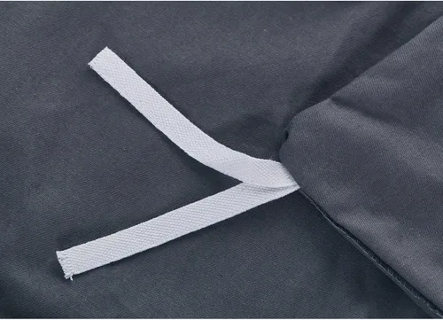 Vista 6 de RelaxBlanket - Funda de edredón de 60 x 80 pulgadas para manta con peso Algodón premium de 180GSM Gris oscuro