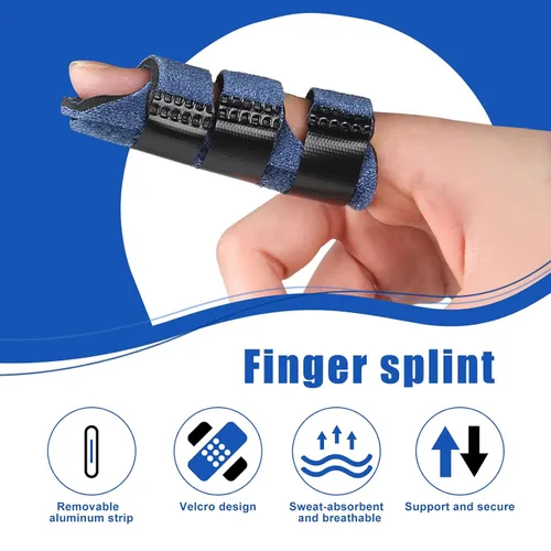 Vista 5 de 5 férula de dedo de gatillo ajustable para dedo meñique para soporte medio, índice, anillo, dedos meñiques (5 colores)