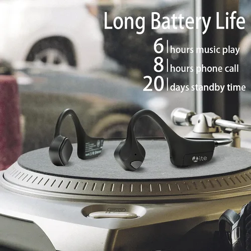 Vista 7 de Auriculares de Conducción Ósea YouthWhisper Bluetooth, Auriculares de Oreja Abierta con Micrófono, Conexión Inalámbrica Multipunto, Resistente al