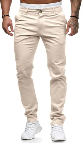 Vista 3 de Hungson - Pantalones de mezclilla para hombres, ajustados, elásticos, de ajuste delgado, casuales, con teñido, pantalones de mezclilla de moda rectos