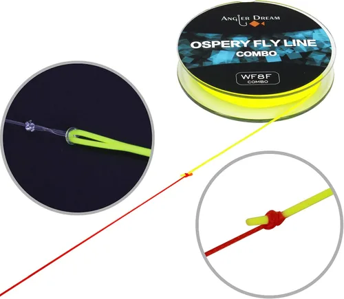 Vista 4 de Línea de pesca con mosca WF3F WF5F WF8 de 100 pies con peso combinado línea de mosca hacia adelante con respaldo trenzado, línea de precarga