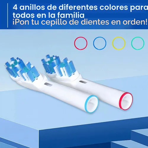 Vista 9 de Cabezales de cepillo de repuesto compatibles con Oral B, diseño de doble limpieza, cabezales de cepillo de doble limpieza, compatibles con cepillo