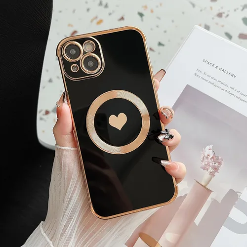 Vista 8 de Para iPhone 15 Funda de silicona a prueba de golpes lindo diseño suave de silicona cámara de protección de corazón encantador fundas para iPhone 15