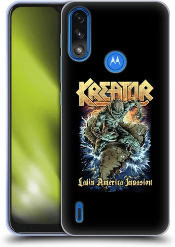 Vista 8 de Head Case Designs Officially Licensed Kreator Album Poster Soft Gel Case Compatible with Moto E7 Power/Moto E7i Power