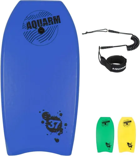 Vista 15 de Bodyboard con correa de muñeca, 33 pulgadas/37 pulgadas/42 pulgadas tablero de cuerpo ligero con núcleo EPS y superficie inferior lisa de alta