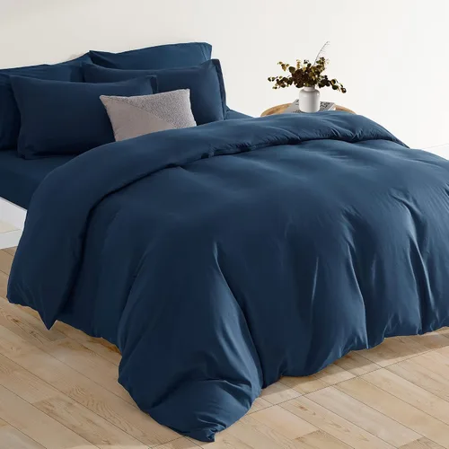Vista 8 de Sonive Juego de funda de edredón matrimonial/queen, ropa de cama súper suave y transpirable, microfibra de doble cepillado, 3 piezas con cierre