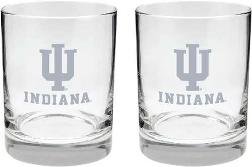Vista 22 de Alabama - Juego de 2 vasos de cristal grabado satinado de 2 caras Marea carmesí de Alabama