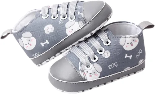 Vista 2 de Beixinder Zapatos de lona para bebés y niños pequeños, antideslizantes, para recién nacidos, primeros pasos, zapatos de animales de dibujos animados
