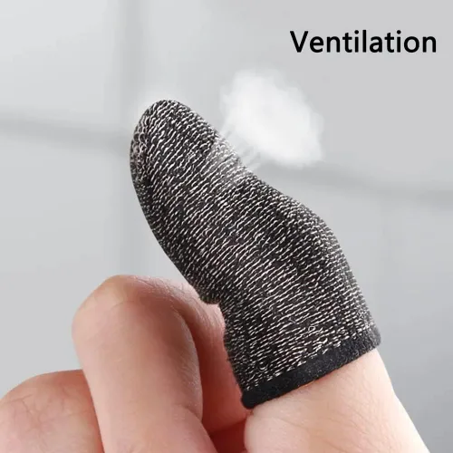 Vista 6 de maxin 40 fundas para dedos para videojuegos, protector de pulgar para jugadores/PUBG, reglas de supervivencia, Knives Out Mobile Game Controller