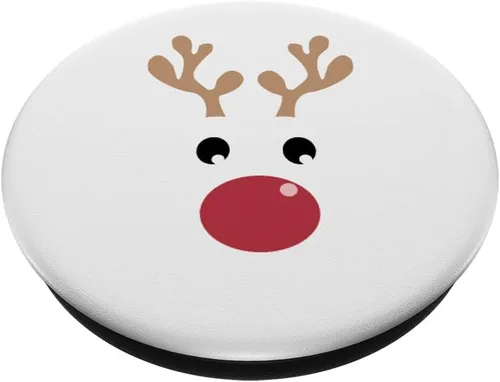 Vista 2 de Reindeer Matching Family Group Christmas. Cute Family Pajama PopSockets Adhesive PopGrip