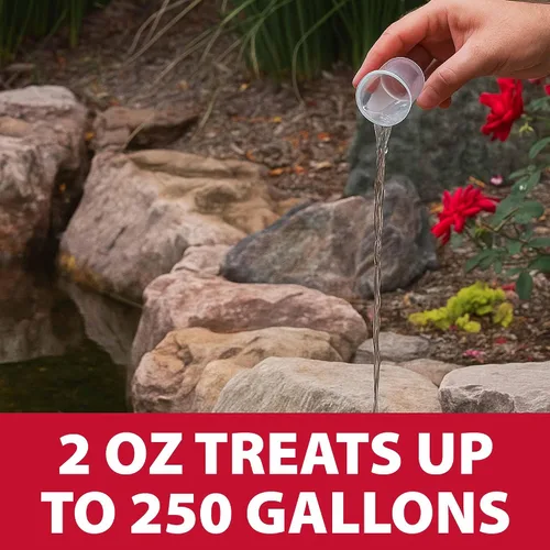 Vista 5 de The Pond Guy LiquidClear - Limpiador beneficioso para estanques de bacterias para jardines acuáticos al aire libre y estanques pequeños, reductor