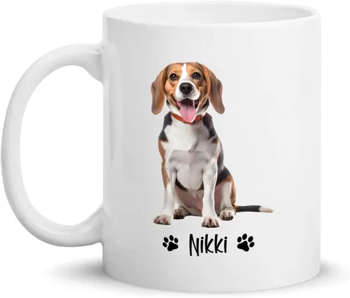 Vista 25 de Taza de café personalizada Golden Retriever con nombre para mamá o papá del perro, regalo personalizado para los amantes de los perros, taza de Taza