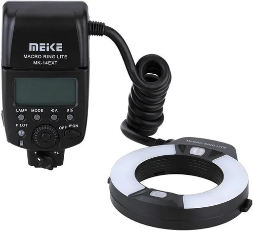 Vista 5 de Meike FC-100 - Luz LED para macro anillo, compatible con cámara réflex digital Canon N Pentax Olympus Olympus con anillos adaptadores