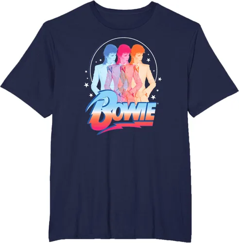 Vista 43 de David Bowie - Camiseta Bowie 3D, Negro