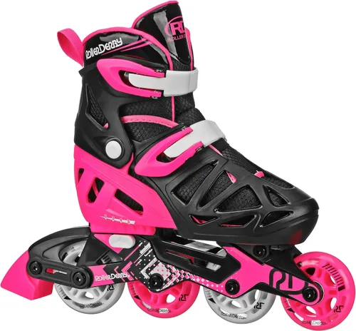 Vista 8 de Roller Derby Tracer Patines en línea ajustables para niños, niñas, principiantes