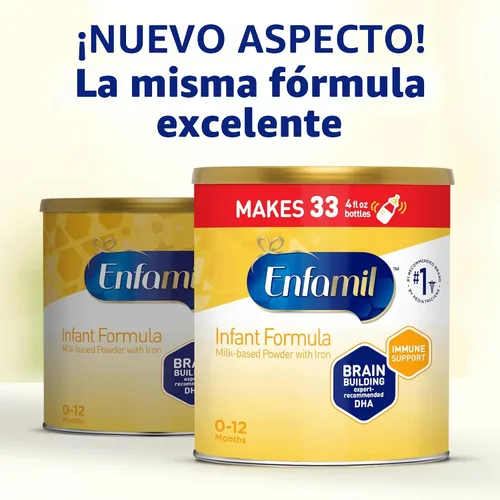 Vista 2 de Enfamil Fórmula infantil, fórmula para bebés a base de leche, 21.1 onzas