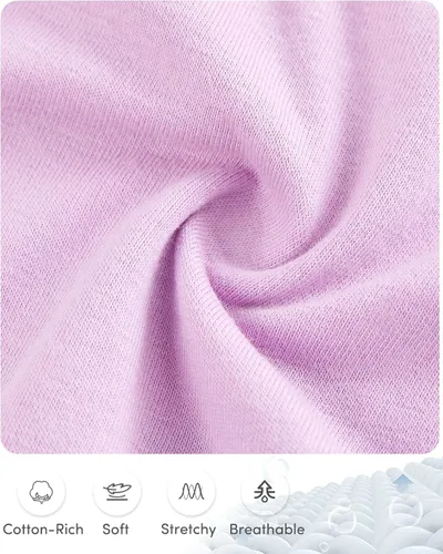 Vista 4 de Adorel Ropa interior de algodón para niñas, paquete de 12