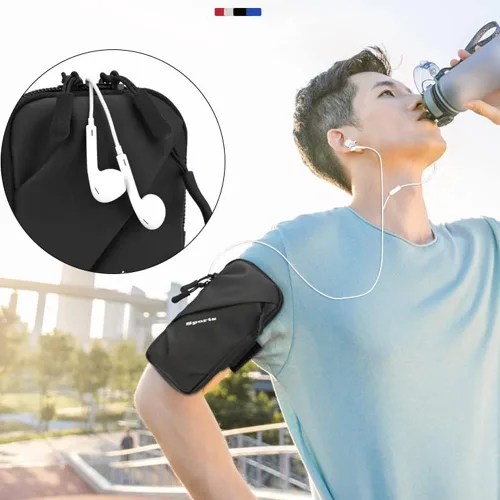 Vista 7 de Funda resistente al agua para teléfono celular, soporte para correr para brazalete para correr bandas de brazo de teléfono con entrenamiento - Se