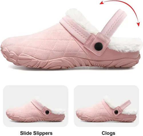 Vista 3 de Besroad - Pantuflas mullidas para mujer y hombre, esponjosas, cómodas, de espuma viscoelástica, para dormitorio