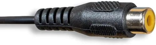 Vista 3 de Cablelera Cable de vídeo compuesto RCA estándar M/F, 6 pies, 28 AWG, cable de audio, negro (ZCAAFFMF-06)