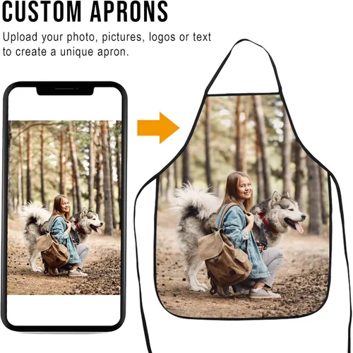 Vista 2 de Delantal personalizado para niños y niños pequeños, delantal personalizado para niñas y niños pequeños, para cocinar, hornear, pintar, de 3 a 8 años