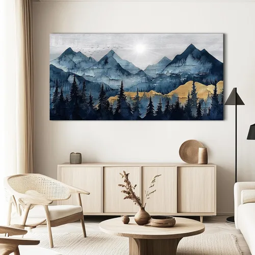 Vista 6 de FUHAIHUA Arte de Lienzo para Pared de Sala de Estar Decoración de Pared para Dormitorio Oficina Decoración de Pared Pintura de Paisaje de Montaña