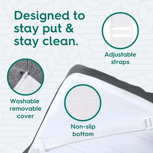 Vista 6 de Sleepyhead - Cubrecolchón matrimonial de 3 pulgadas, de espuma viscoelástica con infusión de gel con funda lavable, esencial para dormitorio