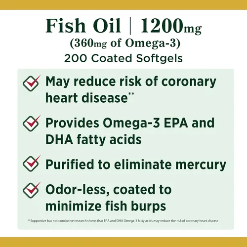 Vista 3 de Nature's Bounty aceite de pescado omega 3 sin olor, 0.04 oz (1200 mg), 16878, 1, 1
