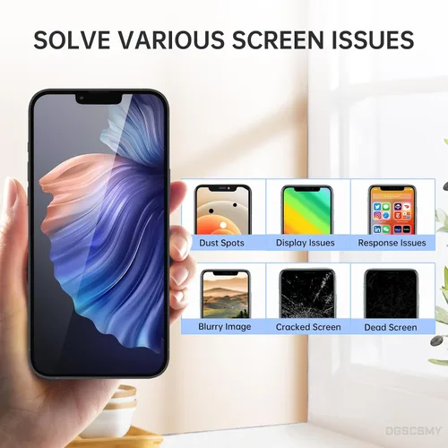 Vista 3 de para iPhone 13 Reemplazo de pantalla con auricular 6.1" LCD Kit de reparación Display Digitizer Ambient Light Sensor 3D Touch Full Assembly