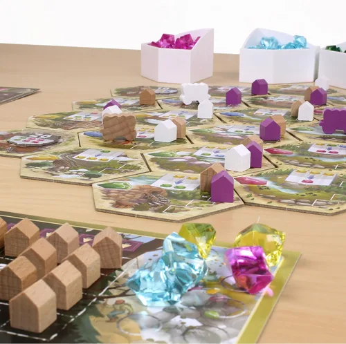 Vista 5 de Century Golem Edition Eastern Mountains Juego de mesa - Regreso a Carvania para aventuras comerciales de cristales. Juego de estrategia para niños