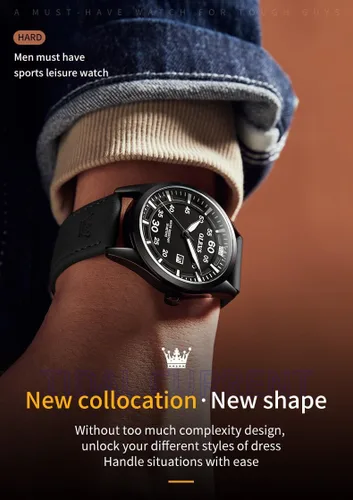 Vista 4 de OLEVS Watch for Men Minimalist Fashion Dress Wrist Mens Watches Perfect Quartz Movement 30M Waterproof Wristwatch