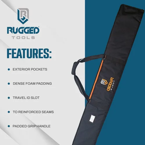 Vista 8 de Bolsa de riel guía de Rugged Tools - Bolsa protectora para rieles guía de sierra de hasta 59