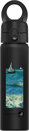 Vista 11 de RHINOSHIELD AquaStand Magnetic Insulated Water Bottle 23oz Stainless Steel, Sport Bottle with Straw, MagSafe Compatible Handle, Tripod with