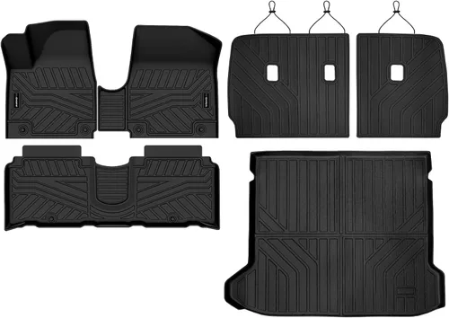 Vista 2 de Auxko Alfombrillas para Todo Clima Alfombrilla de Carga con Alfombrilla de Respaldo para Hyundai Ioniq 5 (Consola Central Inmóvil, No para Limited)
