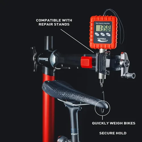 Vista 4 de Feedback Sports Escala digital de bicicletas alpinas/mochileros/engranajes (rojo, 55.1 lbs)