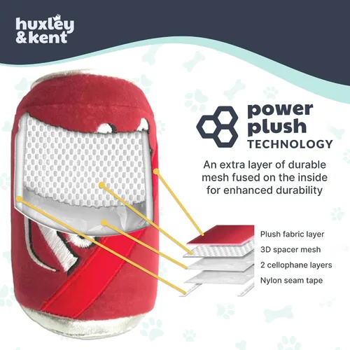 Vista 3 de Huxley & Kent Juguete Divertido para Perros con Chirriador – Juguetes de Felpa Power Plush Chirriantes para Perros Pequeños, Medianos y Grandes