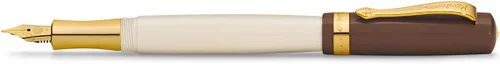Vista 9 de Kaweco STUDENT 20's Jazz Bolígrafo I Business Bolígrafo de acrílico de alta calidad en marrón y crema I Elegante bolígrafo con caja de regalo