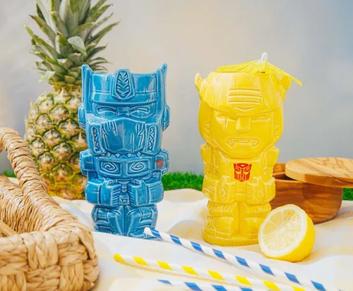 Vista 7 de Geeki Tikis Transformers Optimus Prime - Taza de cerámica de 18 onzas, color azul, talla única