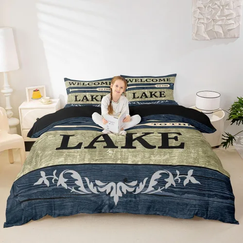 Vista 19 de Erosebridal Funda de edredón de ancla náutica, juego de ropa de cama con brújula oceánica, tamaño individual para niños, adolescentes, adultos