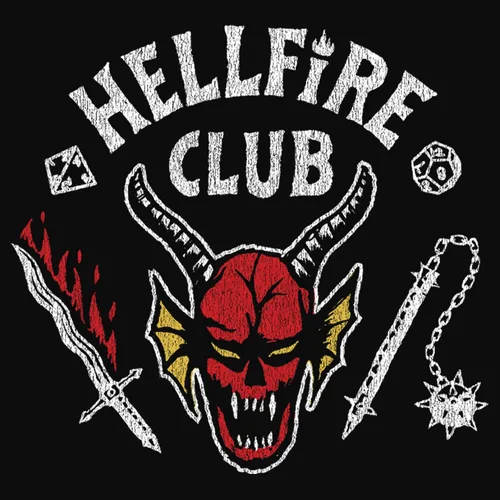 Vista 2 de Junior's Stranger Things Hellfire Club - Camiseta sin mangas con espalda cruzada