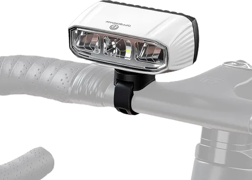 Vista 7 de Barra de luz para faros delanteros de ebike 830/1080 lúmenes, luces LED delanteras para bicicleta de noche, recargable, IP65, impermeable, 2 Blanco