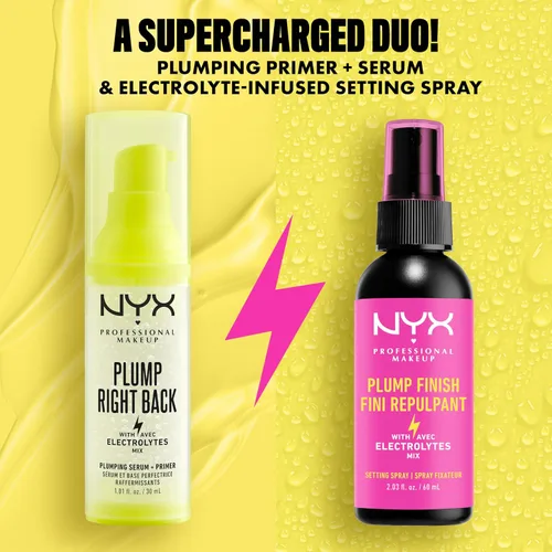 Vista 9 de NYX PROFESSIONAL MAKEUP Sérum y prebase voluminizador Plump Right Back, con ácido hialurónico