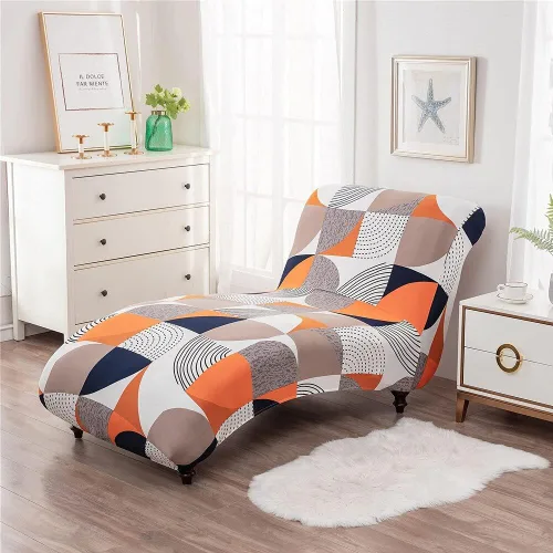 Vista 15 de Funda elástica para tumbona, funda elástica para tumbona de lujo, para sala de estar, muebles de interior, ultra suave, lavable a máquina (1)