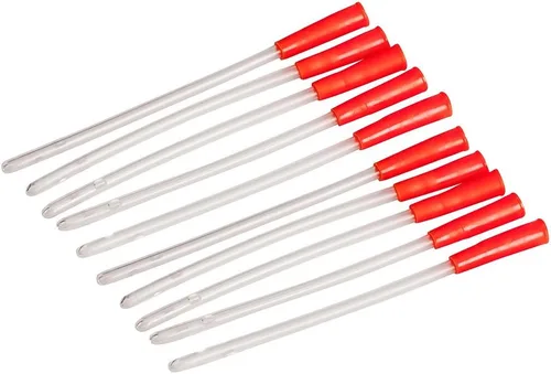 Vista 8 de HealthAndYoga™ Tubo de colon de goma - Extremo cerrado 28 FR Puntas de colon de grado médico adicionales - Juego de 10-16 FR