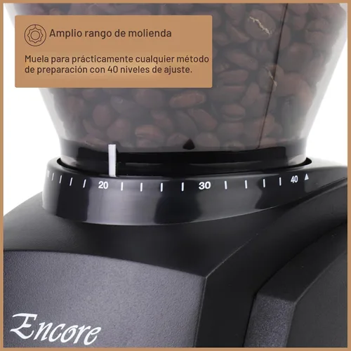 Vista 6 de Baratza Encore Molinillo de café de muelas cónicas, Negro