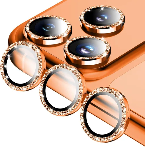 Vista 22 de Jeluse Paquete de 2 protectores de lente de cámara para iPhone 16 Pro Max/iPhone 16 Pro/iPhone 15 Pro Max/iPhone 15 Pro/iPhone 14 Pro Max/iPhone 14