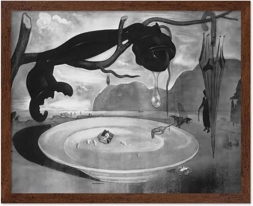 Vista 42 de Poster Master Póster vintage – Impresión de pintura de bailarina en la cabeza de la muerte – Arte surrealismo – Regalo gótico para él, ella
