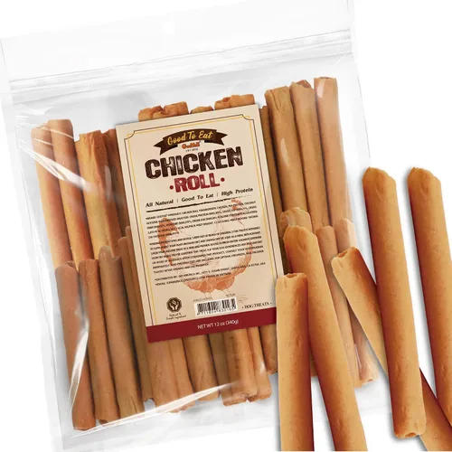 Vista 12 de Gootoe - Golosinas para perros, con alto contenido de proteínas, palitos sumergidos en pollo, 1.5 libras